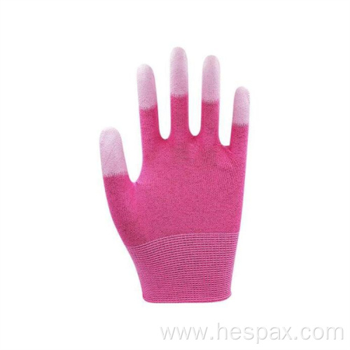 Hespax PU Finger Coated Carbon Fiber Dexterous Glove